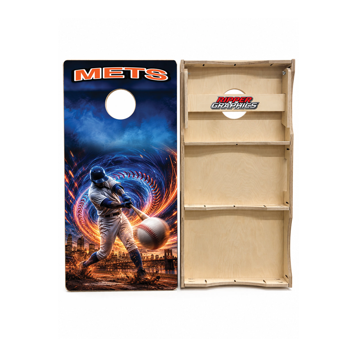 New York Mets Baseball Inspired Cornhole Design - CH5232 - Great Call Athletics