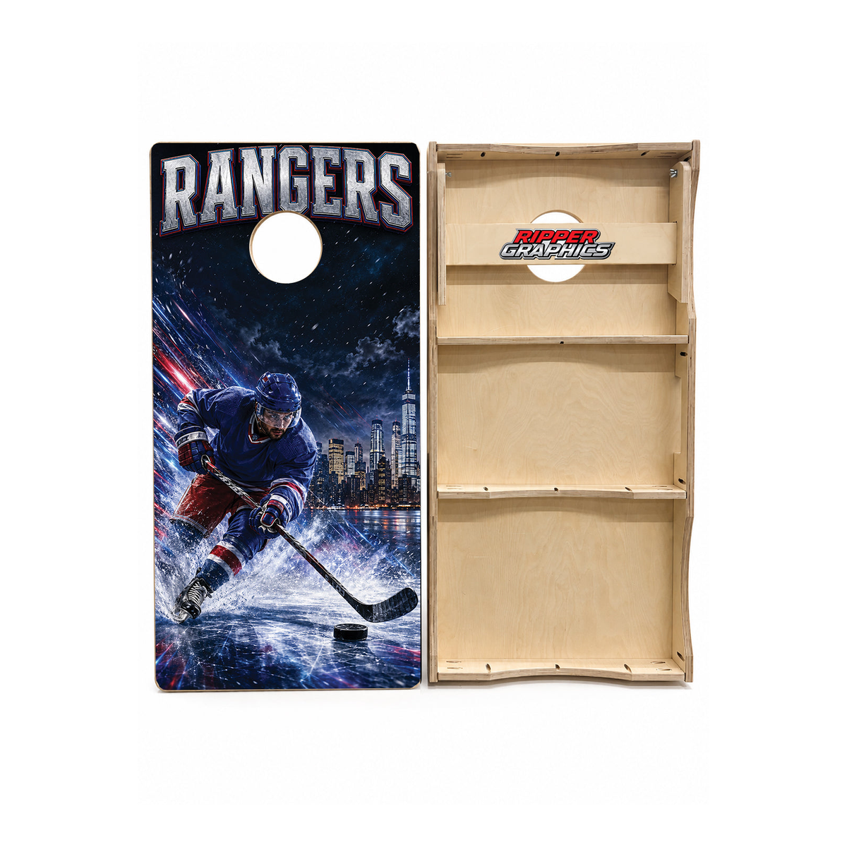 New York Rangers Inspired Cornhole Design - CH5178 - Great Call Athletics