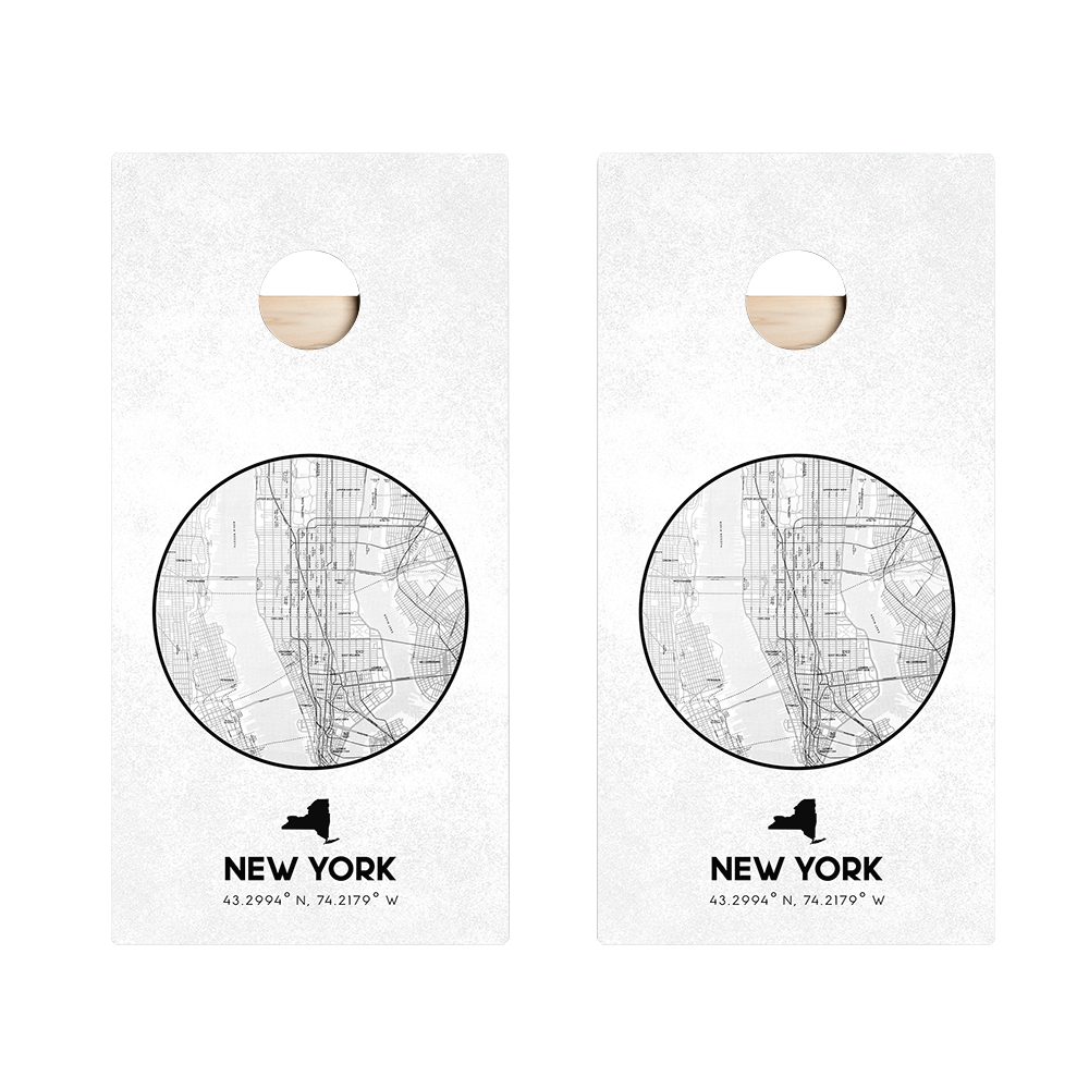 New York State Map Star Cornhole Boards - View 5