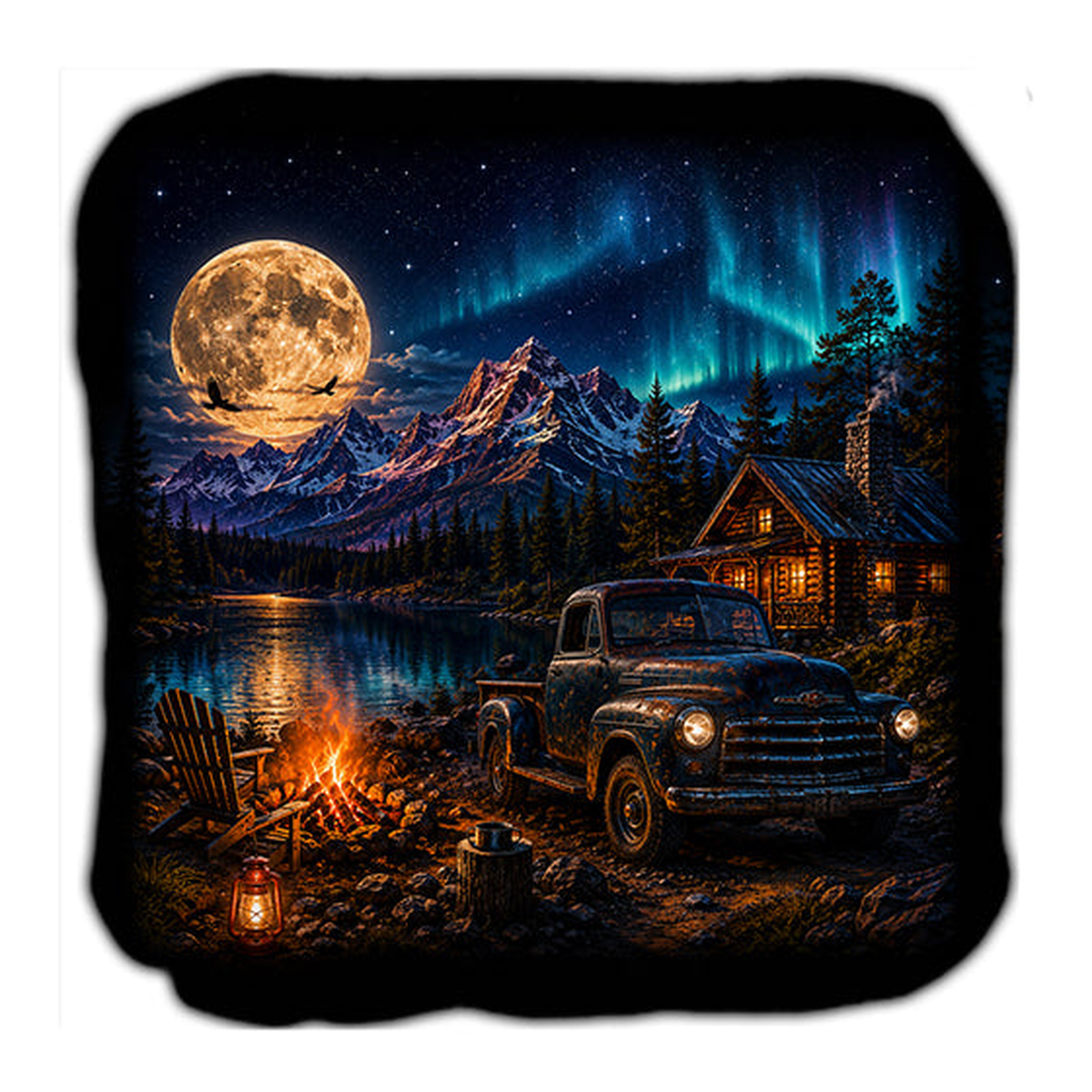 Night Vibes Cornhole Bags Set of 4 product photo