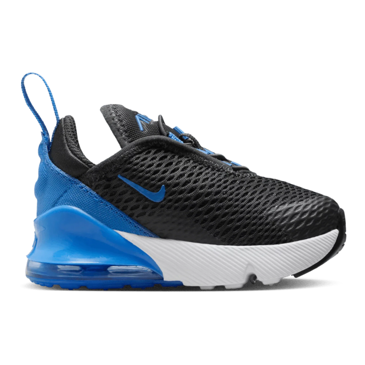 Nike Air Max 270 Toddlers' (TD) Sneakers — Black/Photo Blue Mesh Low-Top