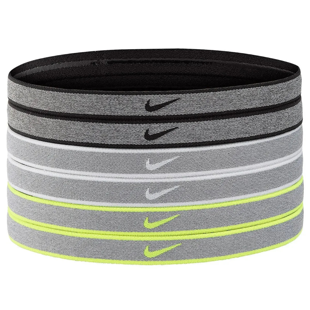 Nike Jacquard Hairbands - Grey-Volt-Black