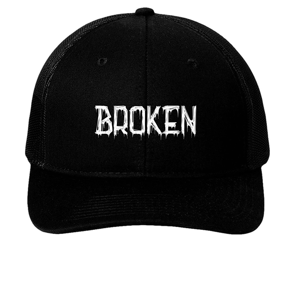 Broken Snapback Mesh Trucker Cap