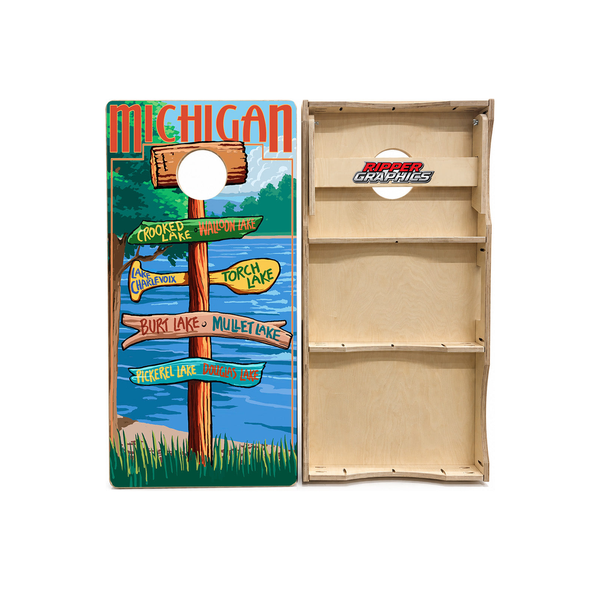Northern Michigan Cornhole Design product photo