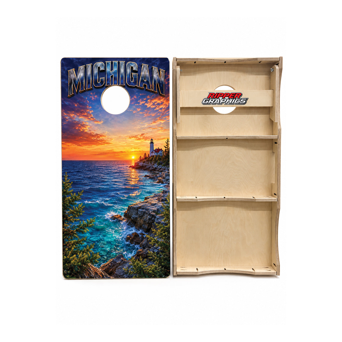 Northern Michigan Dream Getaway Cornhole Design - CH5126 - Great Call Athletics