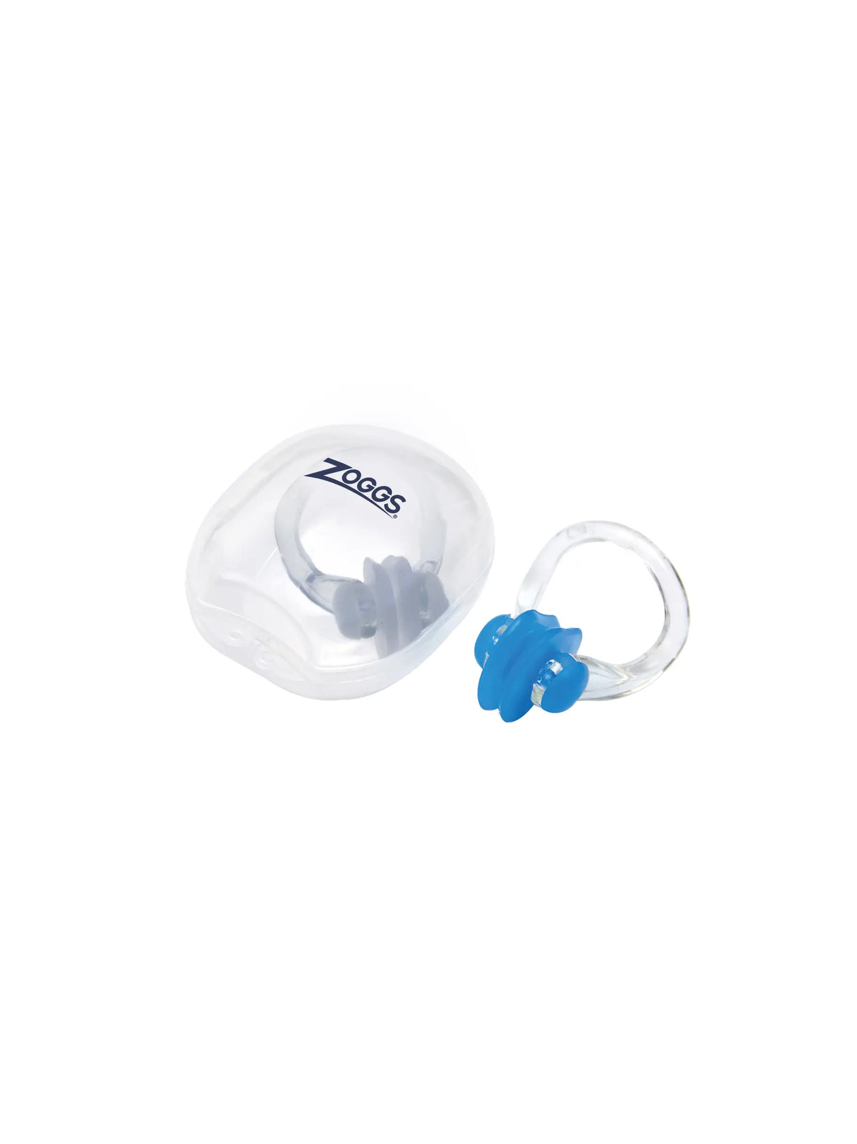 Zoggs Swimming Nose Clip Flexible Plastic Frame with Silicone Pads Case