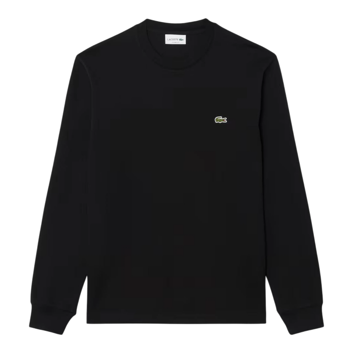 Lacoste Pima Cotton Crew Neck Men's T-Shirt — Black