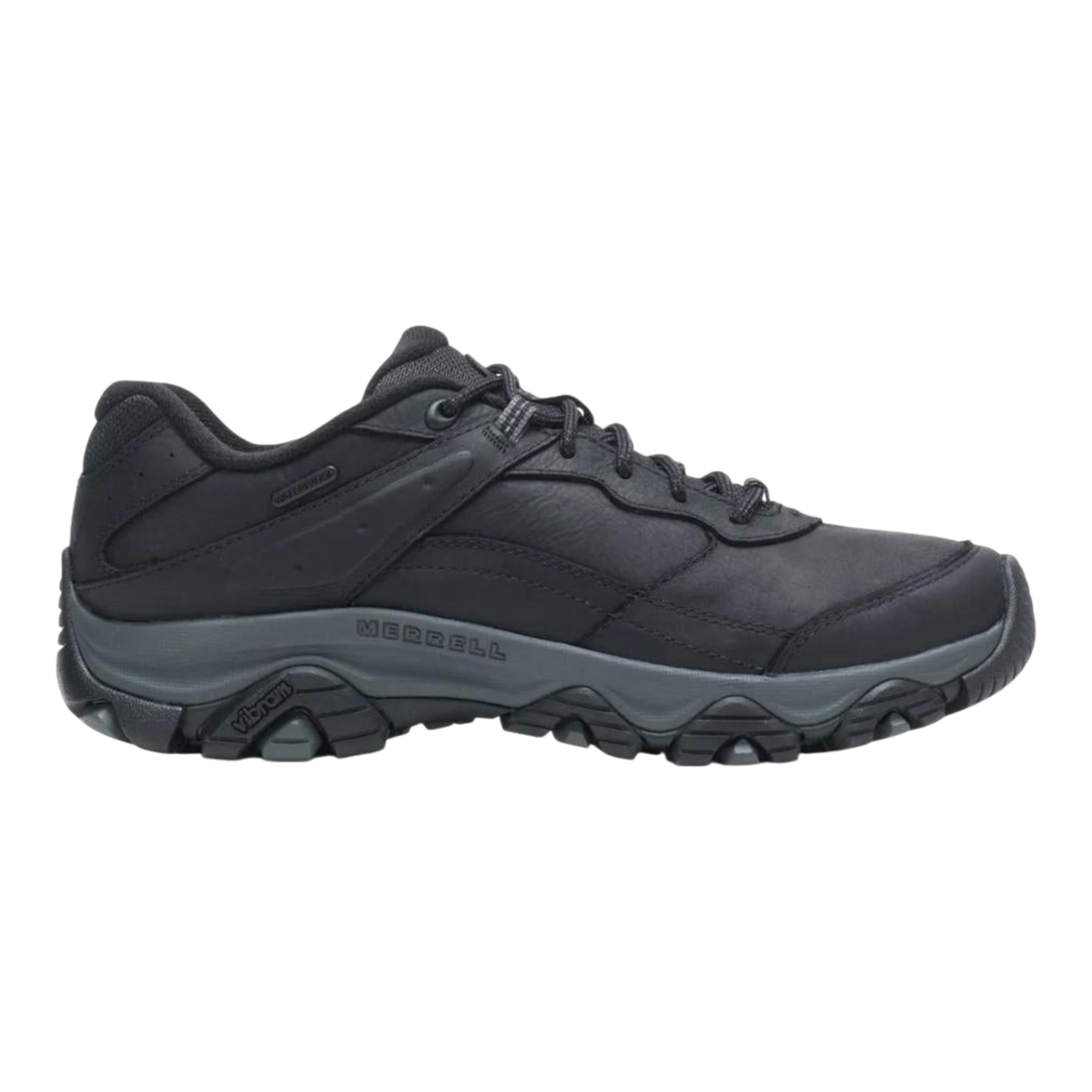 Merrell Moab Adventure 3 Waterproof Mens Hiking Shoes — Black Leather