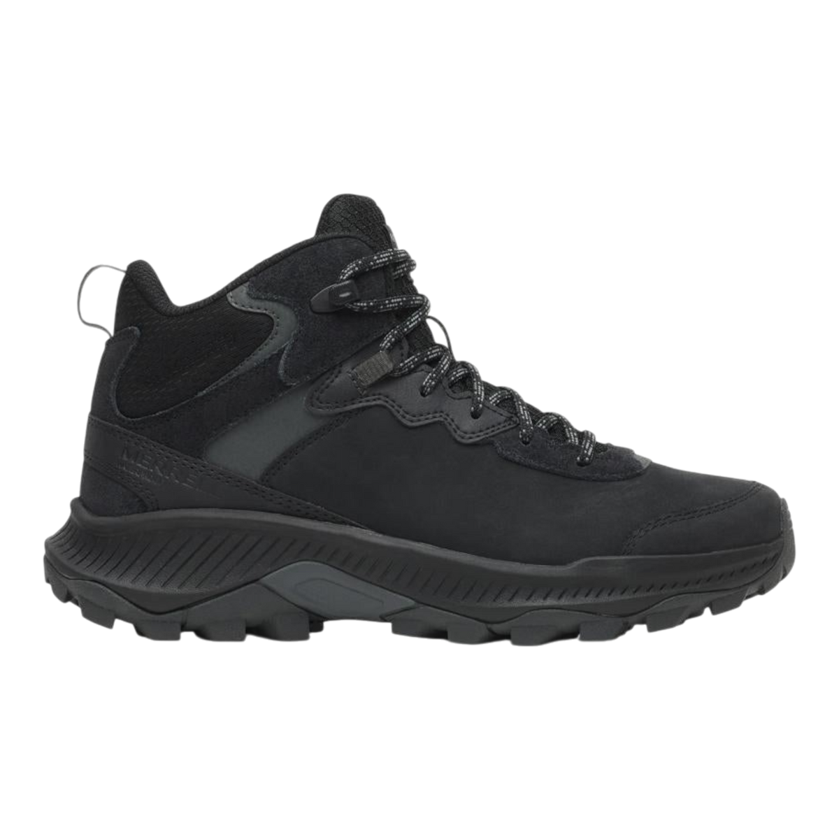 Merrell Speed Strike 2 Leather Mid Waterproof Mens Hiking Boots — Black