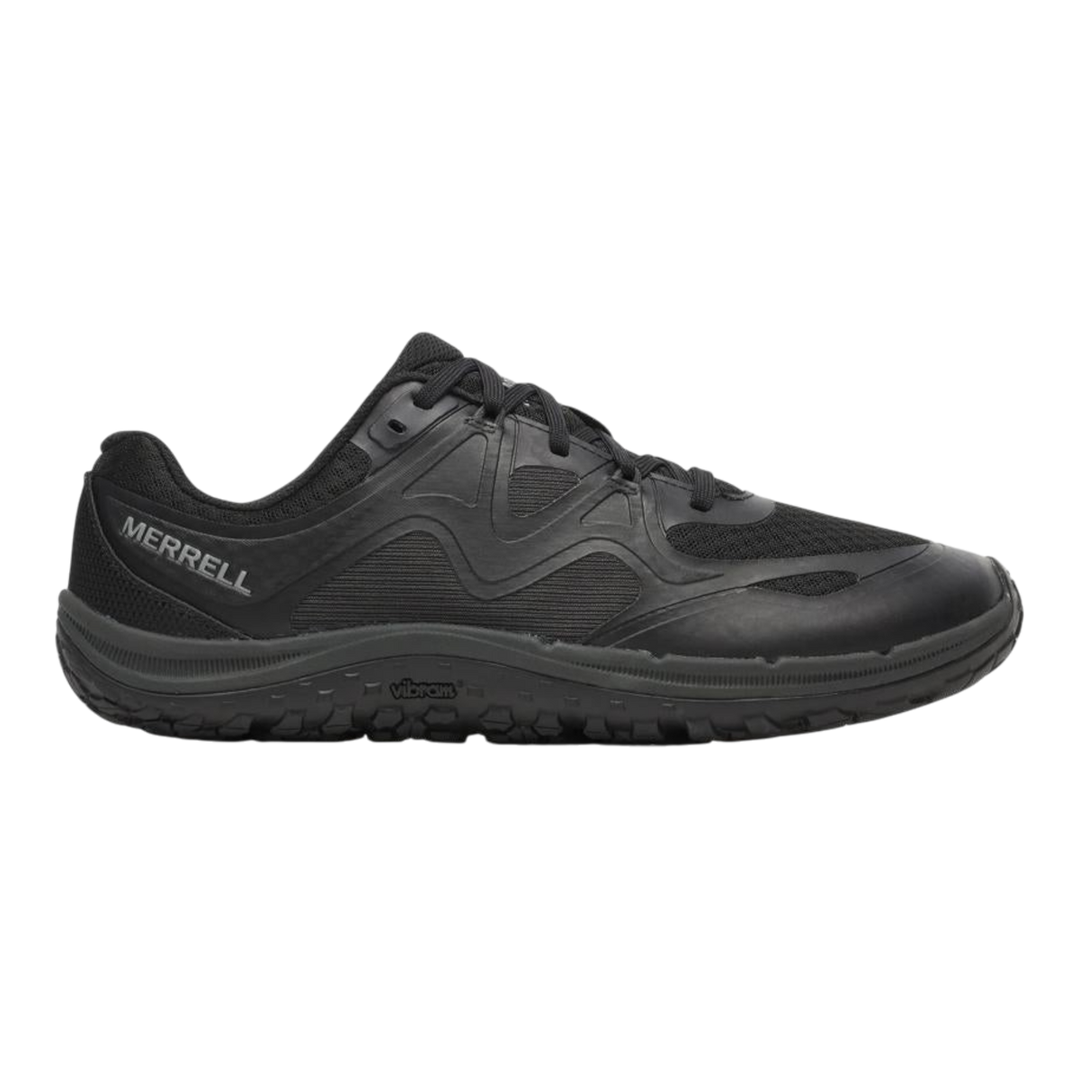 Merrell Trail Glove 8 Mens Trail Running Shoes — Black Mesh Low-Top