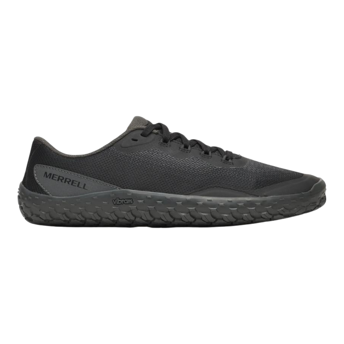 Merrell Vapor Glove 7 Mens Trail Running Shoes — Black Mesh Low-Top