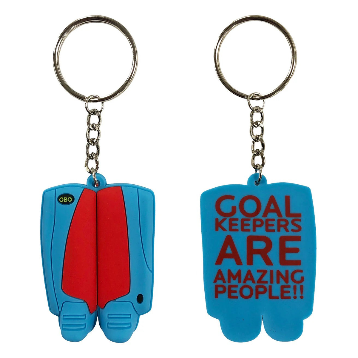 OBO Mini Legguards Keychain in Blue/Red