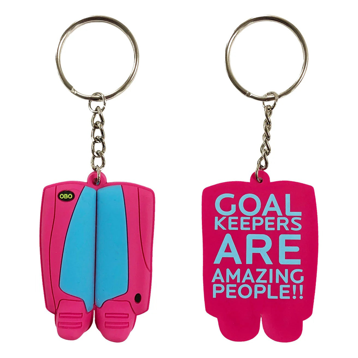 OBO Mini Legguards Keychain in Pink/Blue