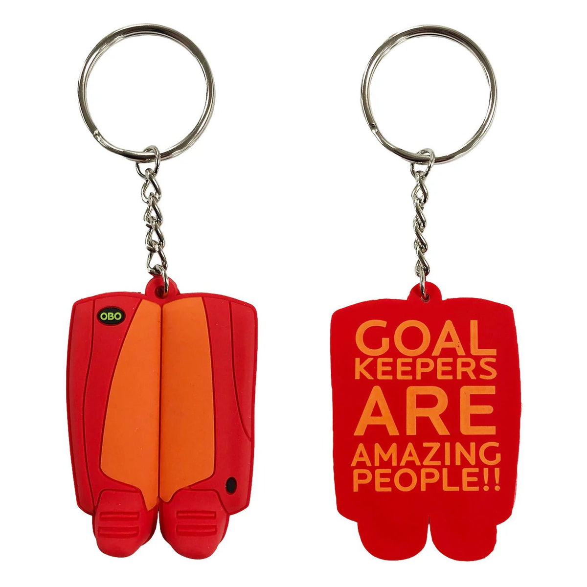 OBO Mini Legguards Keychain in Red/Orange