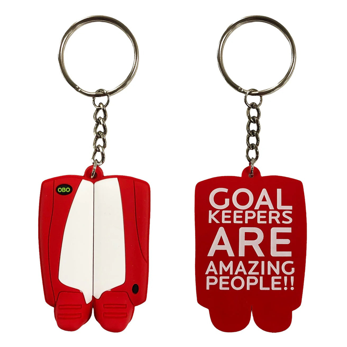 OBO Mini Legguards Keychain in Red/White