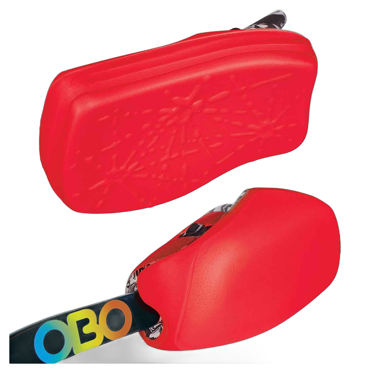 OBO Robo Hi-Control Goalkeeping Blocker - Left Hand in Red