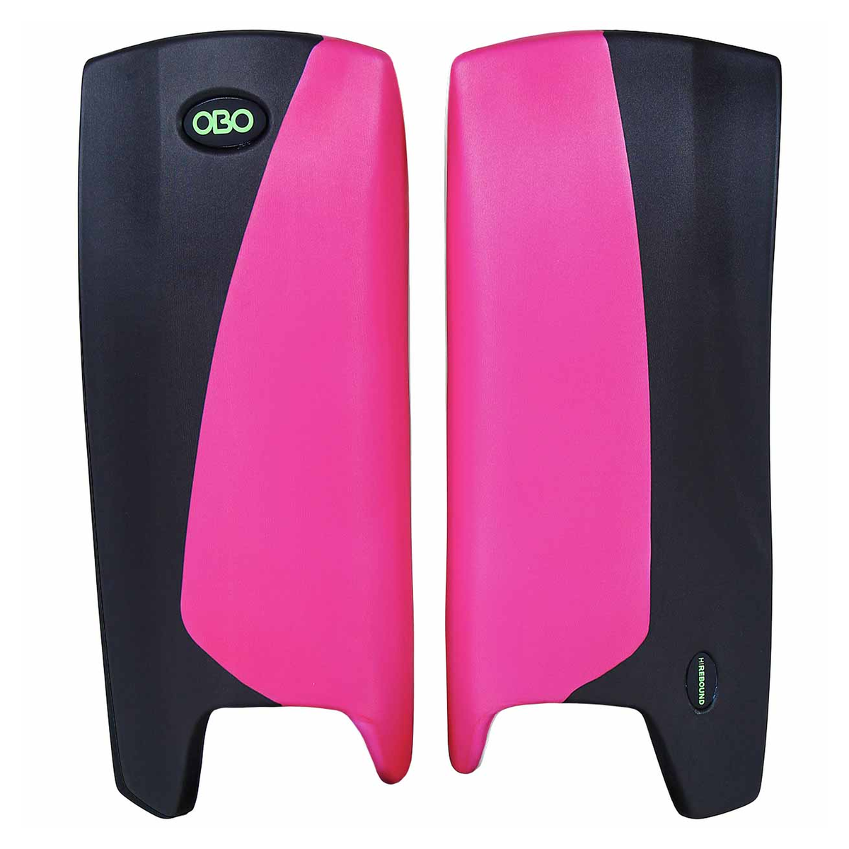 OBO Robo Hi-Rebound Field Hockey Goalkeeping Legguards in Black/Pink