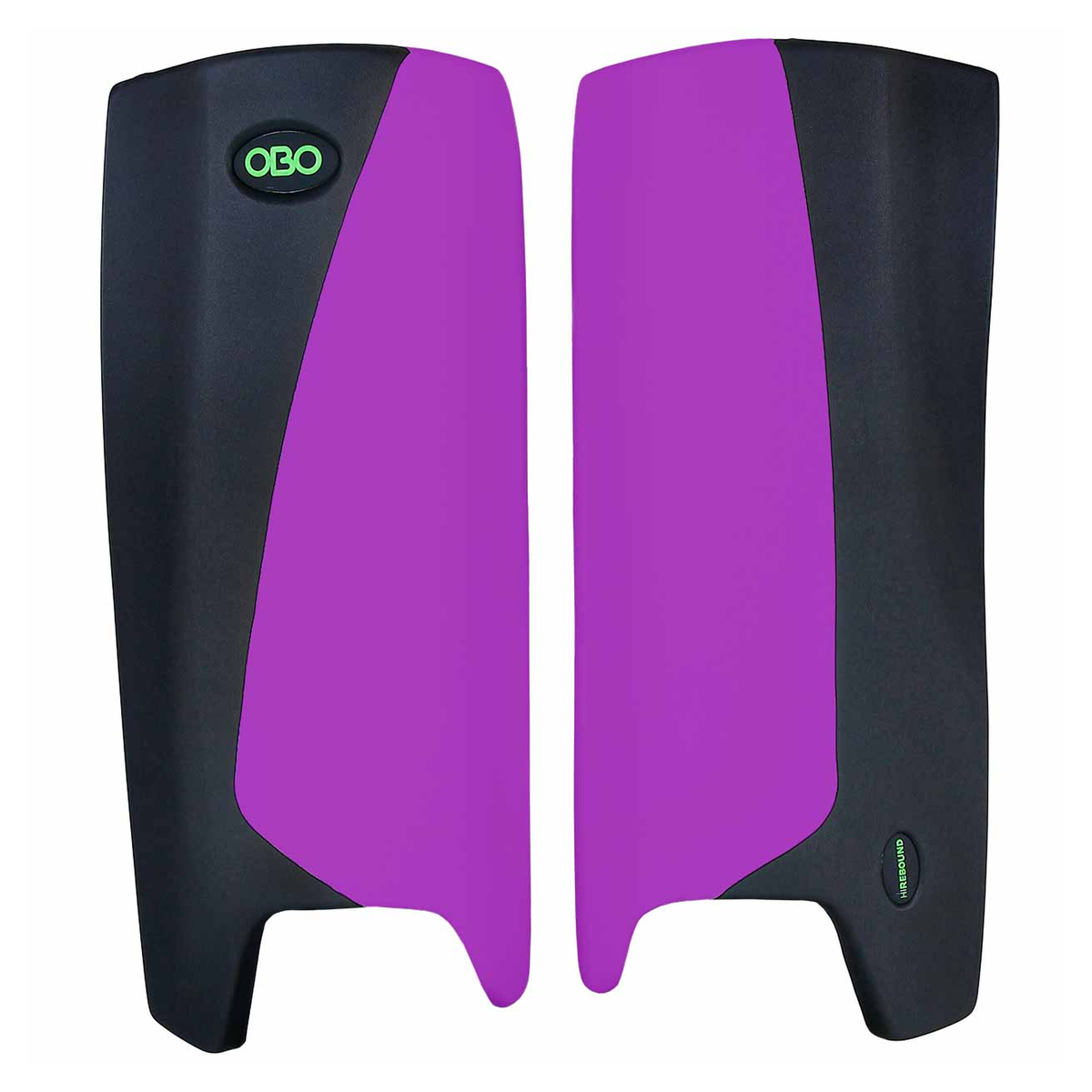 OBO Robo Hi-Rebound Field Hockey Goalkeeping Legguards in Black/Purple