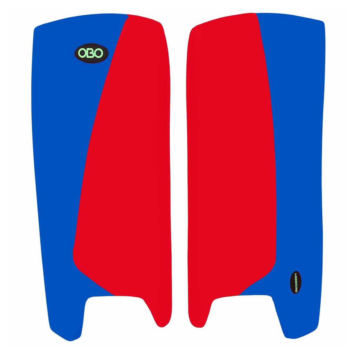 OBO Robo Hi-Rebound Field Hockey Goalkeeping Legguards in Royal/Red