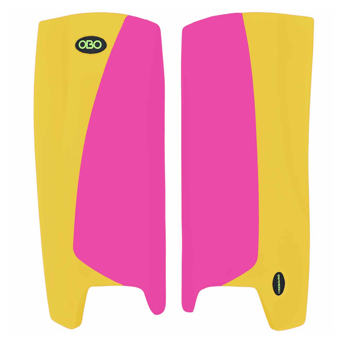 OBO Robo Hi-Rebound Field Hockey Goalkeeping Legguards in Yello/Pink
