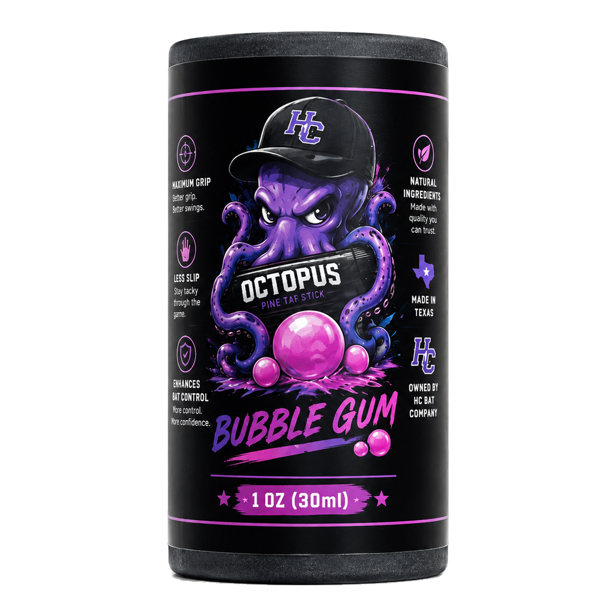 OCTOPUS™ Pine Tar Stick – Bubble Gum | 1 OZ (30ml) - sku-48587241521357 - Great Call Athletics