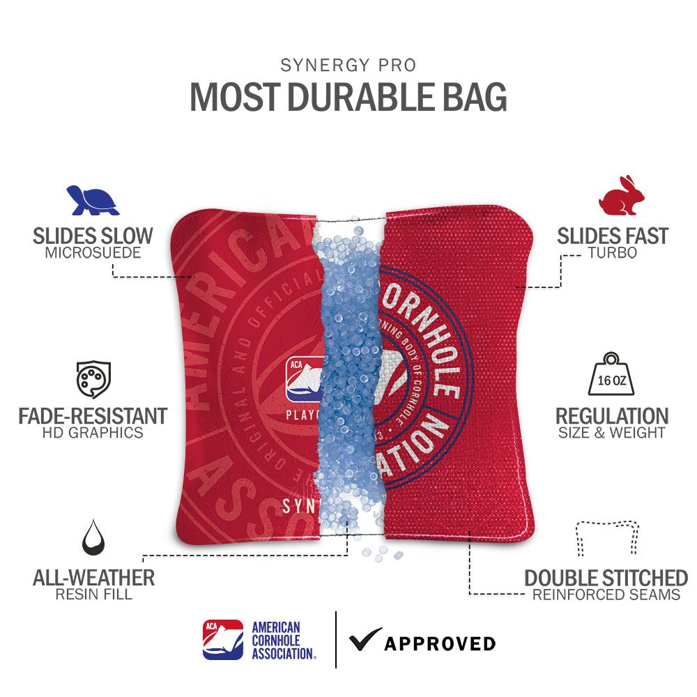 Official ACA Tournament Badge Synergy Pro Cornhole Bags - View 7