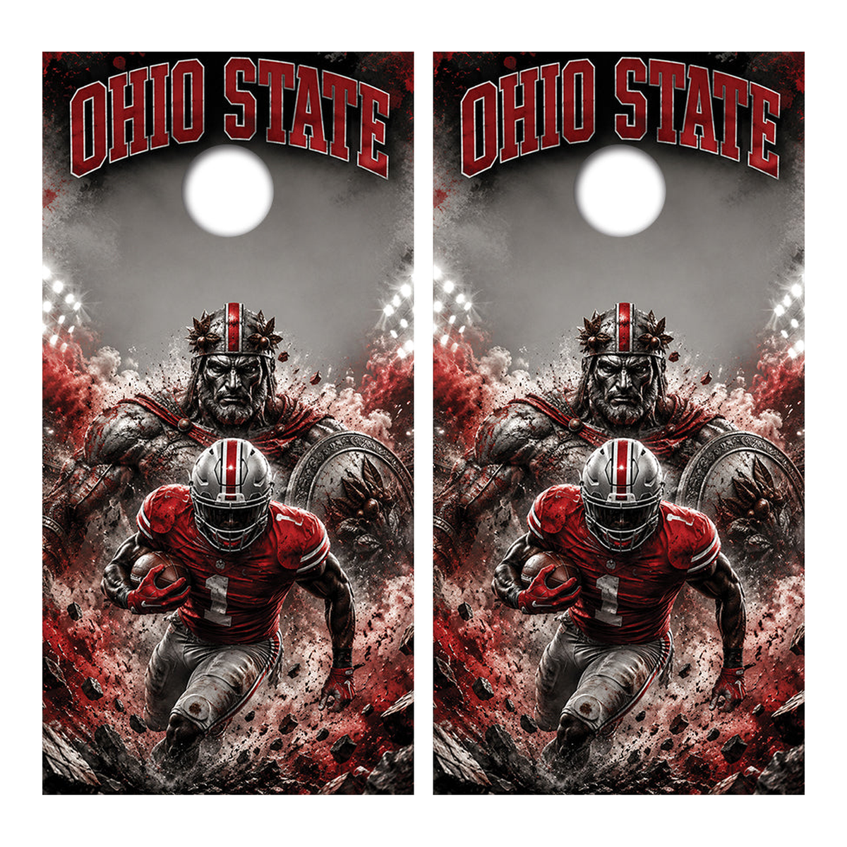 Ohio State Buckeyes Football Inspired Cornhole Design - Corn5193 - Great Call Athletics
