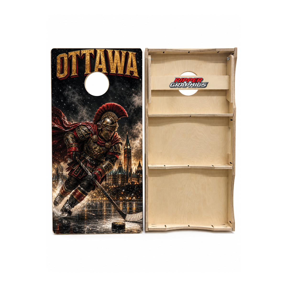 Ottawa Senators Inspired Cornhole Design - CH5173 - Great Call Athletics