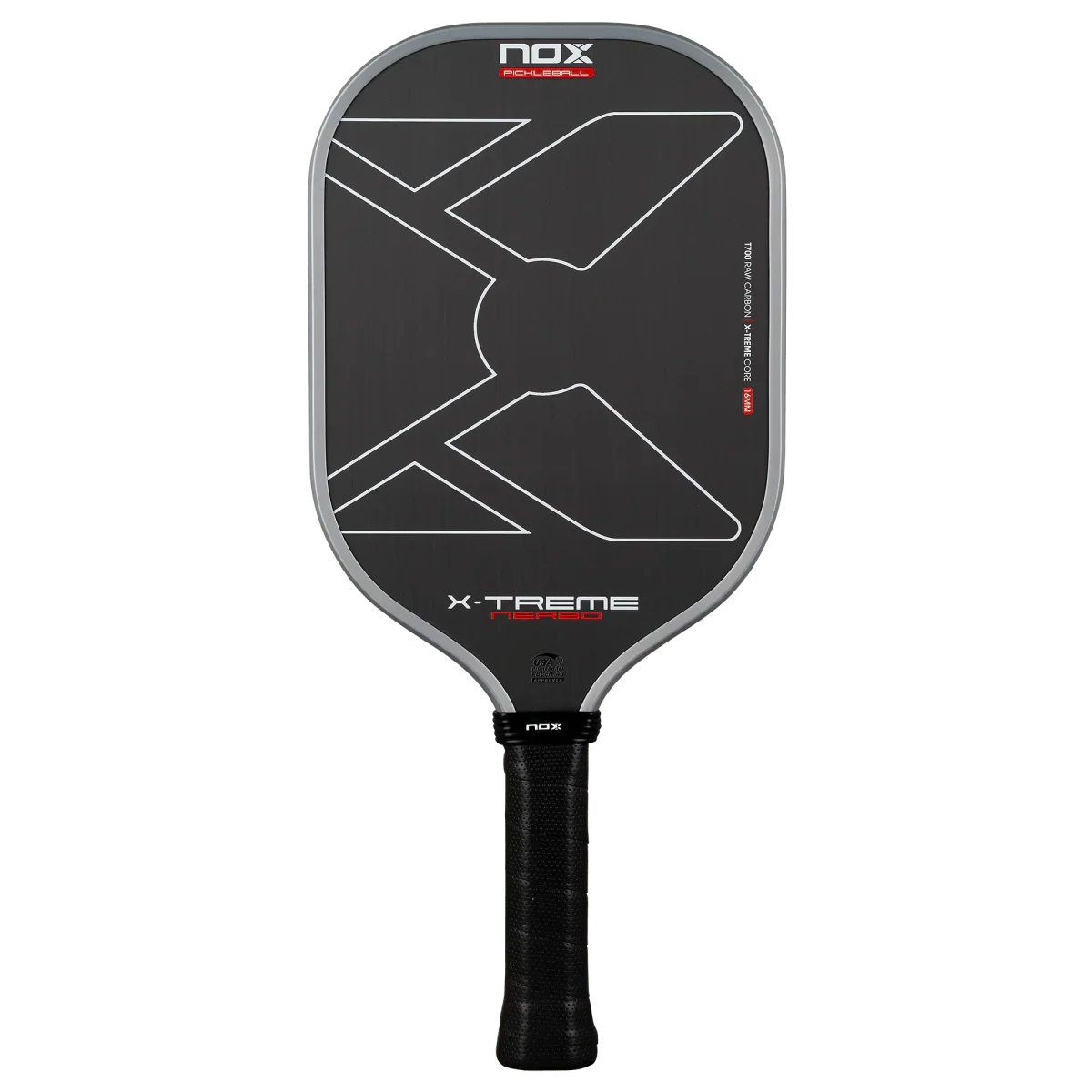 NOX X-TREME Nerbo 16mm Pickleball Paddle - Side View