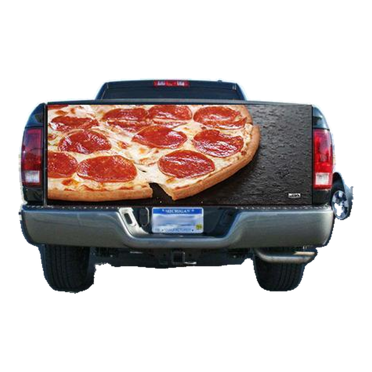 Pepperoni Pizza Tailgate Wrap Vinyl Graphic Decal Sticker Wrap product photo