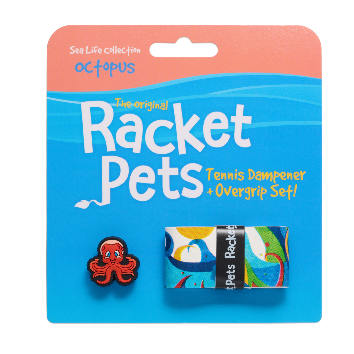 Racket Pets Tennis Overgrip and Dampener Set in Octopus - package front view