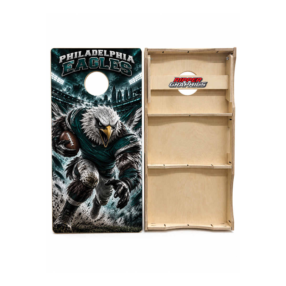 Philadelphia Eagles Football Inspired Cornhole Design - CH5254 - Great Call Athletics