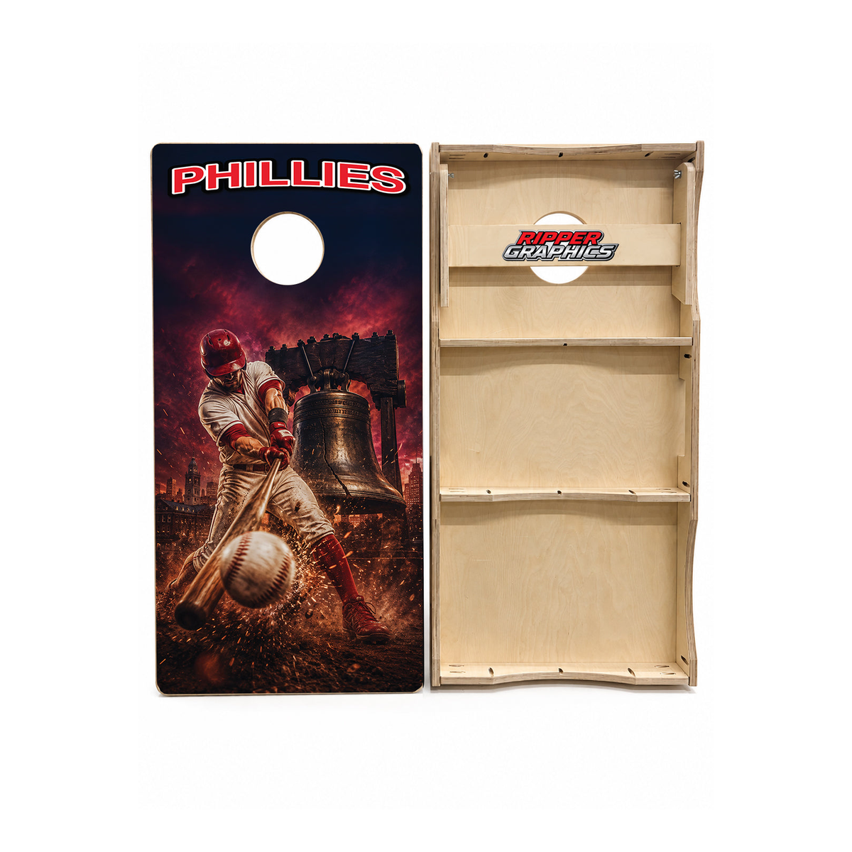 Philadelphia Phillies Baseball Inspired Cornhole Design - CH5231 - Great Call Athletics