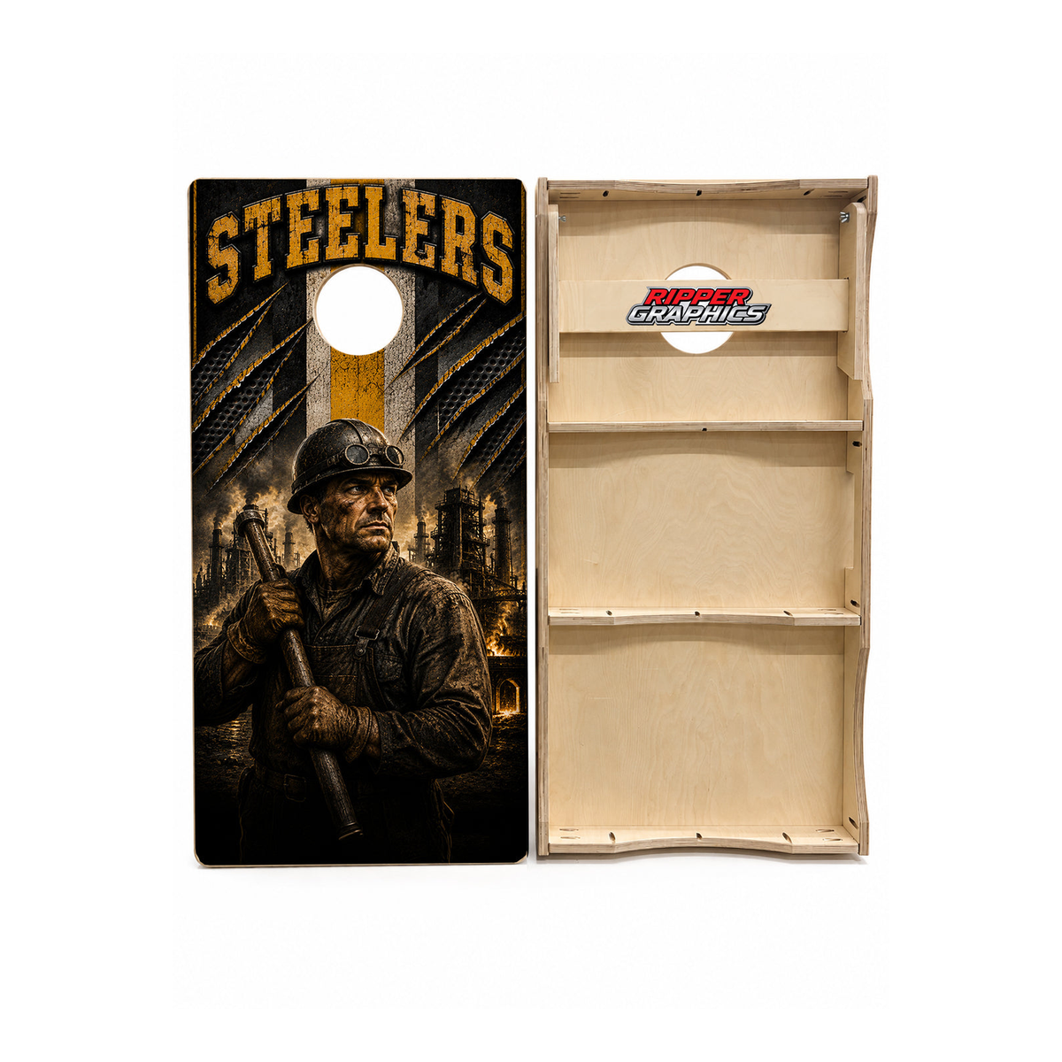 Pittsburgh Steelers Football Cornhole Design - CH5099 - Great Call Athletics