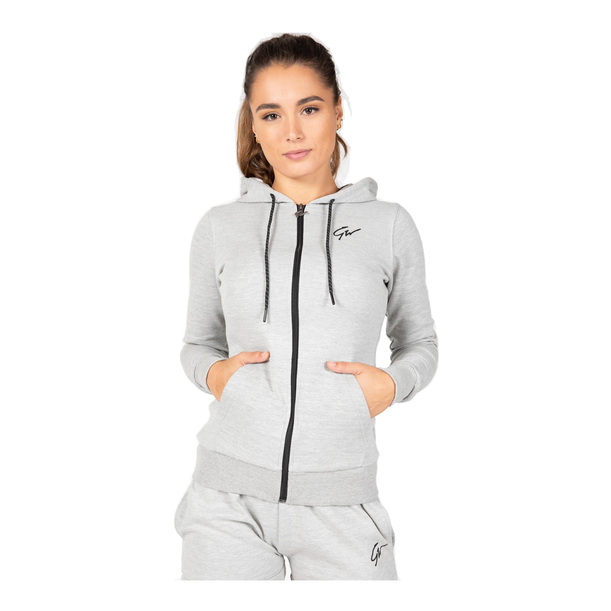 Pixley Zipped Hoodie - Gray product photo