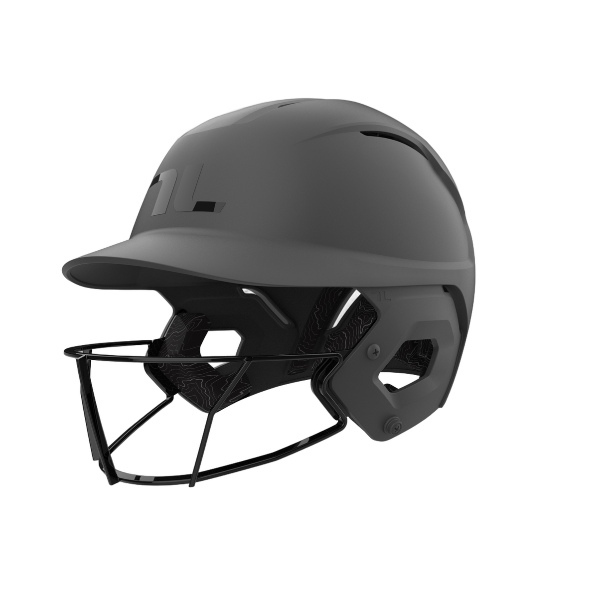 TUCCI Potenza Batting Helmet with Softball Guard in Matte Gray