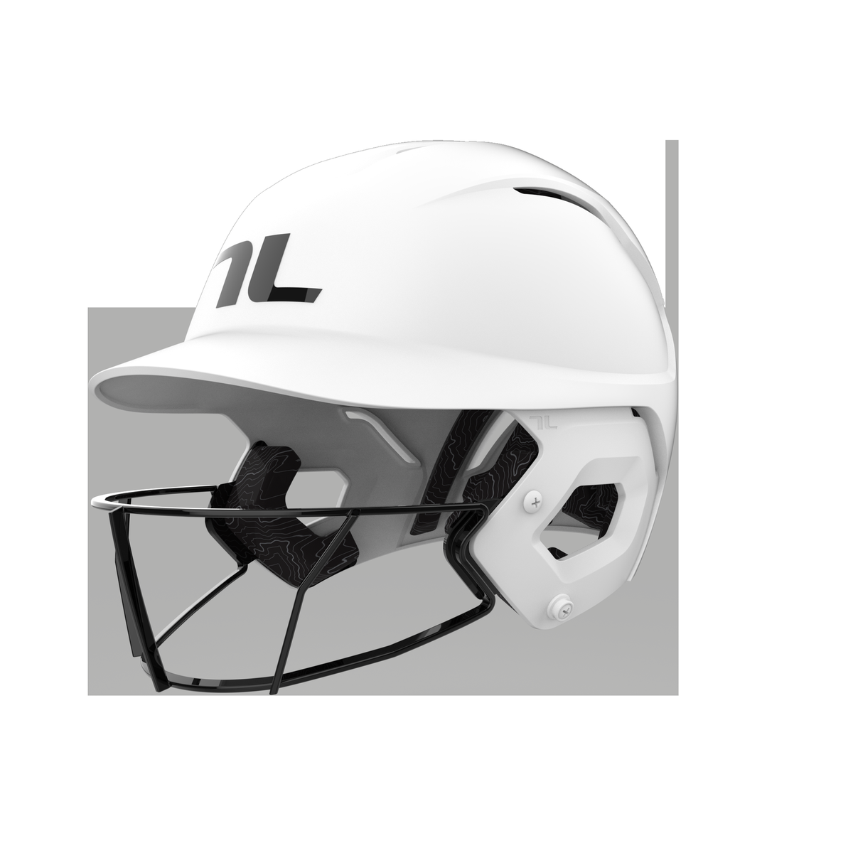 TUCCI Potenza Batting Helmet with Softball Guard in Matte White