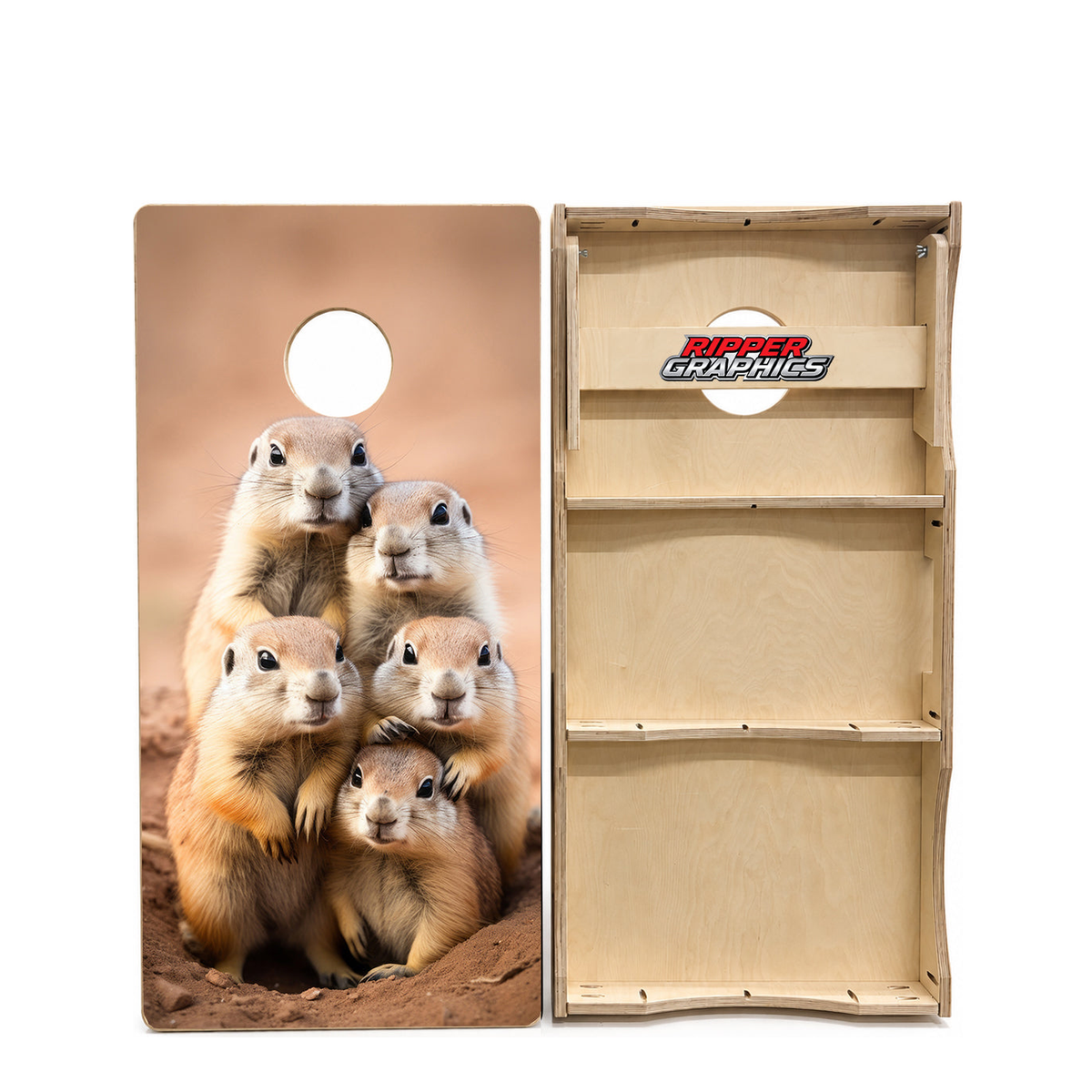 Prairie Doggin Cornhole Design product photo