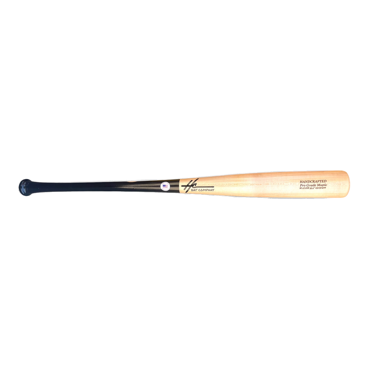 Pro Grade Maple Baseball Bat | 271HB 33.5" Balanced Bat Black/Natural - sku-48126789255373 - Great Call Athletics