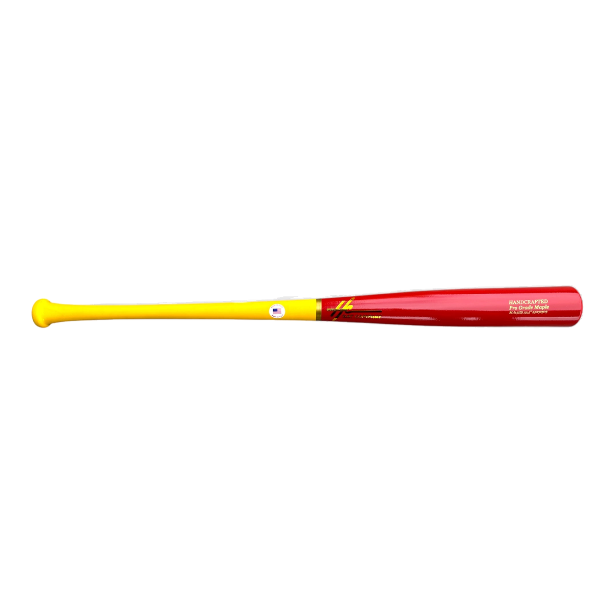 Pro Grade Maple Baseball Bat | i13 33.5" End Loaded Power Bat Yellow Red - sku-48142214856909 - Great Call Athletics