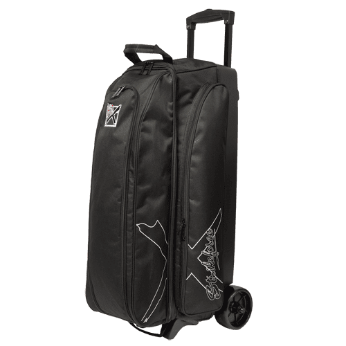 KR Hybrid 3 Ball Triple Roller Black Bowling Bag