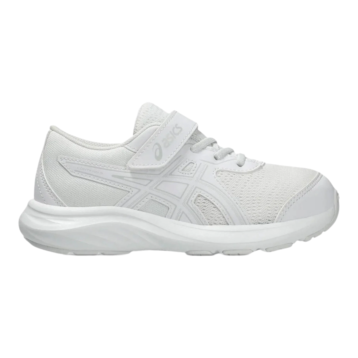 ASICS Contend 9 PS Little Kids' (PS) Sneakers — White/Glacier Grey Mesh Low-Top