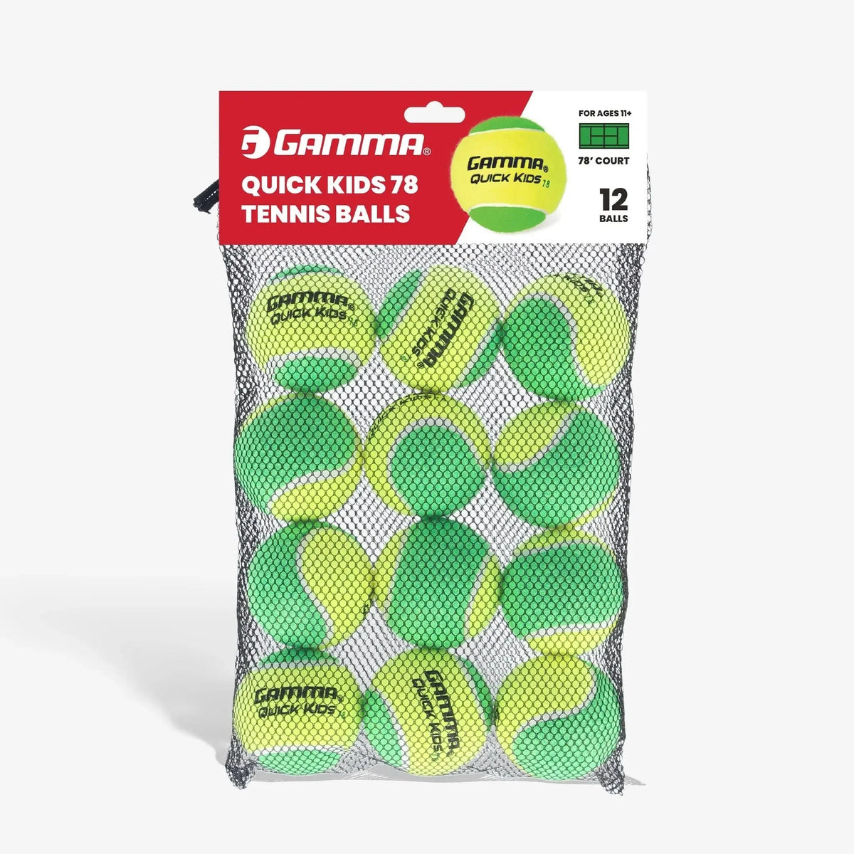 Youth training tennis ball designed for beginner players, featuring reduced compression for a slower bounce and easier control during practice.