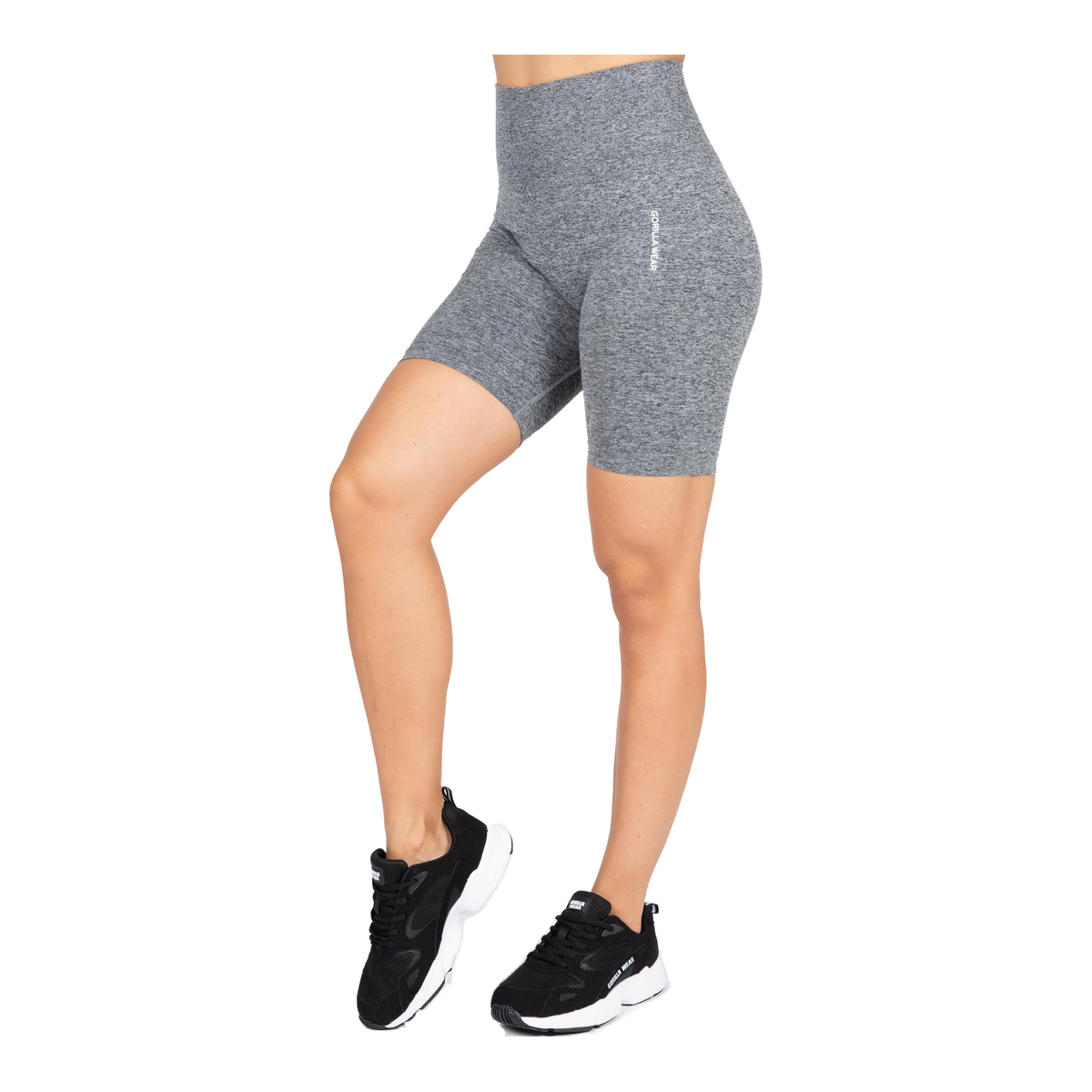 Quincy Seamless Cycling Shorts - Gray Melange product photo