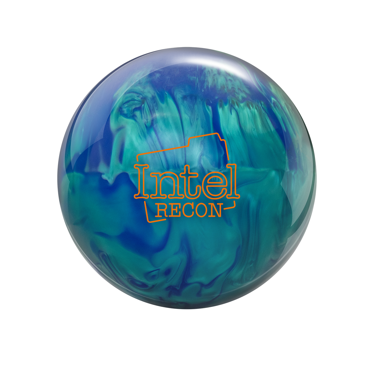 Radical Intel Recon Hybrid Bowling Ball in Aquamarine Blue - front view