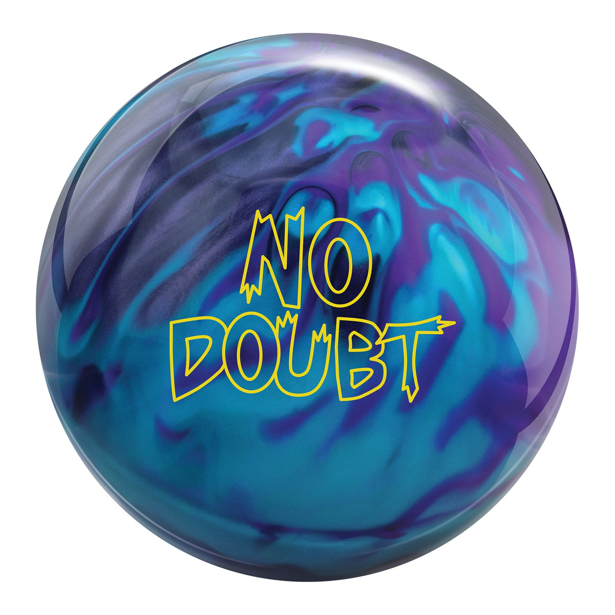 Radical No Doubt Smoke/Blue/Purple Bowling Ball in Smoke Blue Purple - front