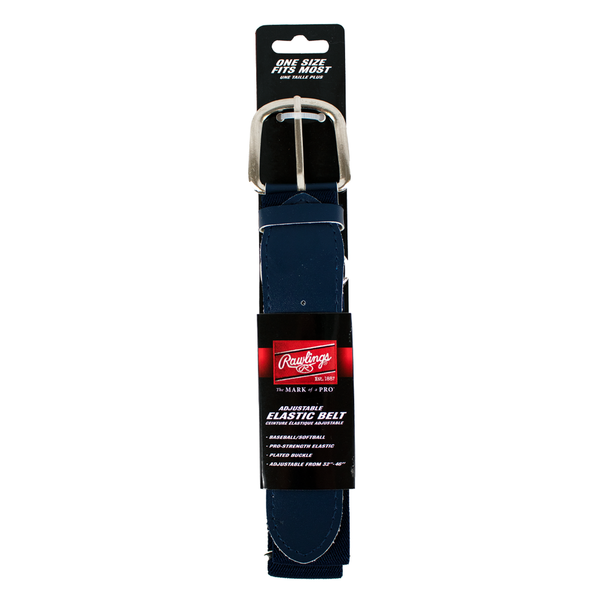 RAWLINGS Adjustable Belt for Adult in Navy Blue