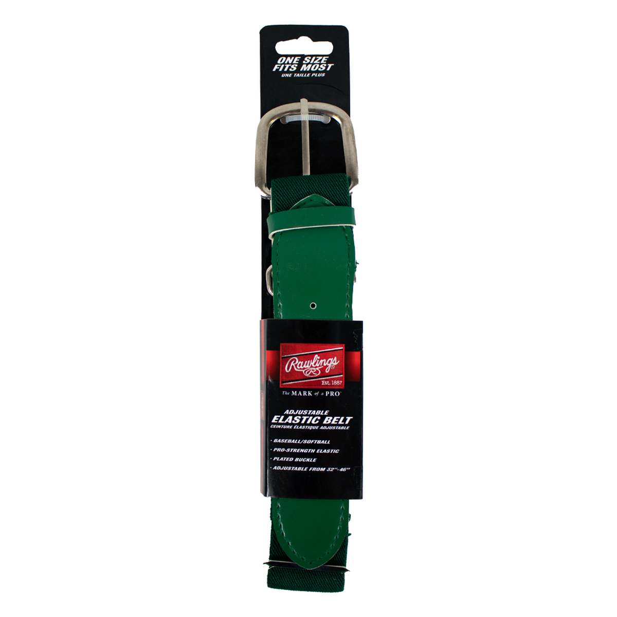 RAWLINGS Adjustable Belt for Adult in Dark Green