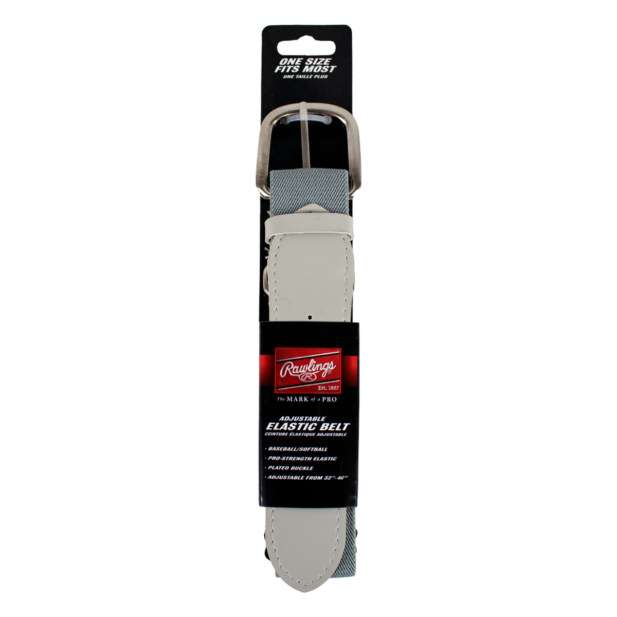 RAWLINGS Adjustable Belt for Adult in Gray