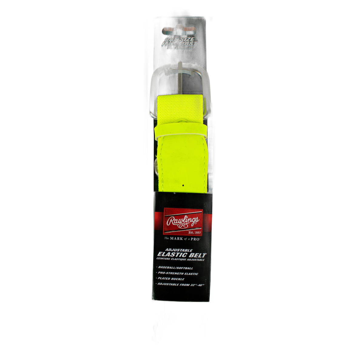 RAWLINGS Adjustable Belt for Adult in Optic Yellow